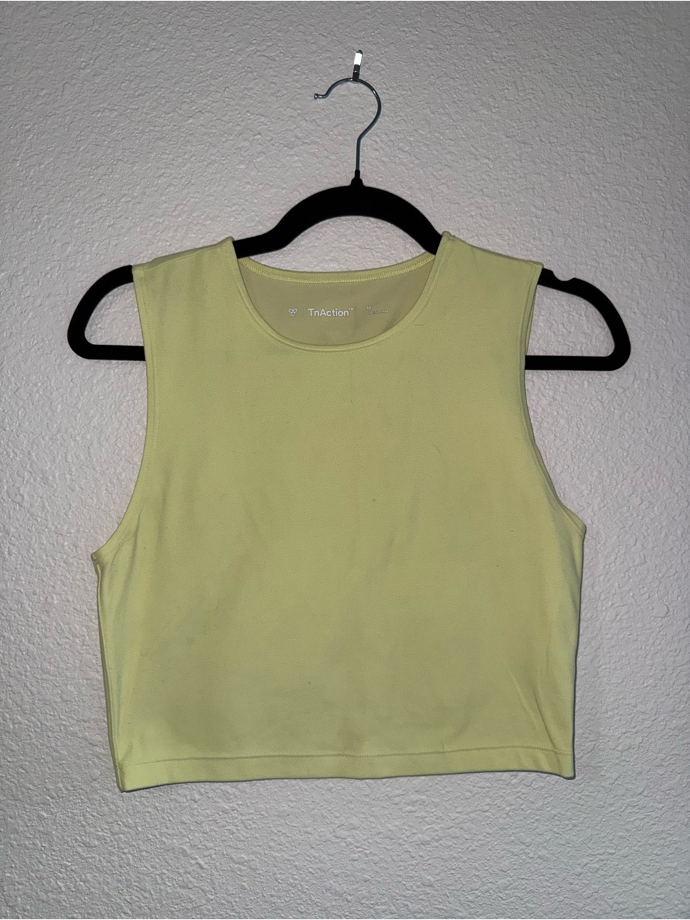 Aritzia TNA Lime Green Cropped Muscle Tank